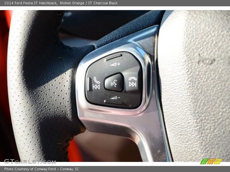 Molten Orange / ST Charcoal Black 2014 Ford Fiesta ST Hatchback