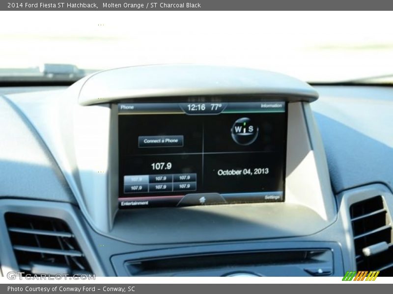 Molten Orange / ST Charcoal Black 2014 Ford Fiesta ST Hatchback