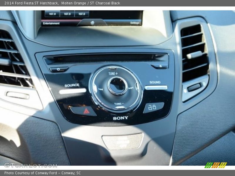 Molten Orange / ST Charcoal Black 2014 Ford Fiesta ST Hatchback