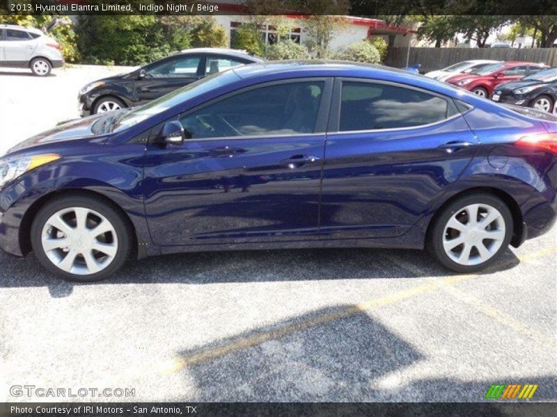 Indigo Night / Beige 2013 Hyundai Elantra Limited