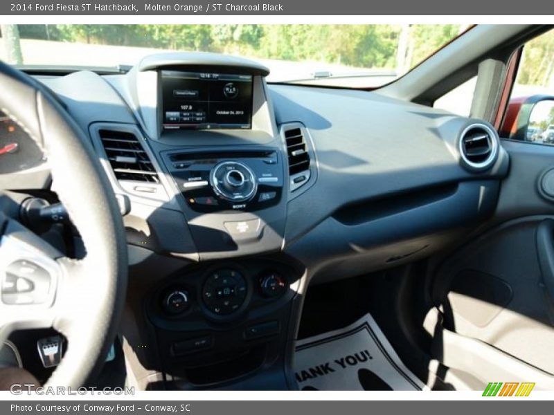 Molten Orange / ST Charcoal Black 2014 Ford Fiesta ST Hatchback
