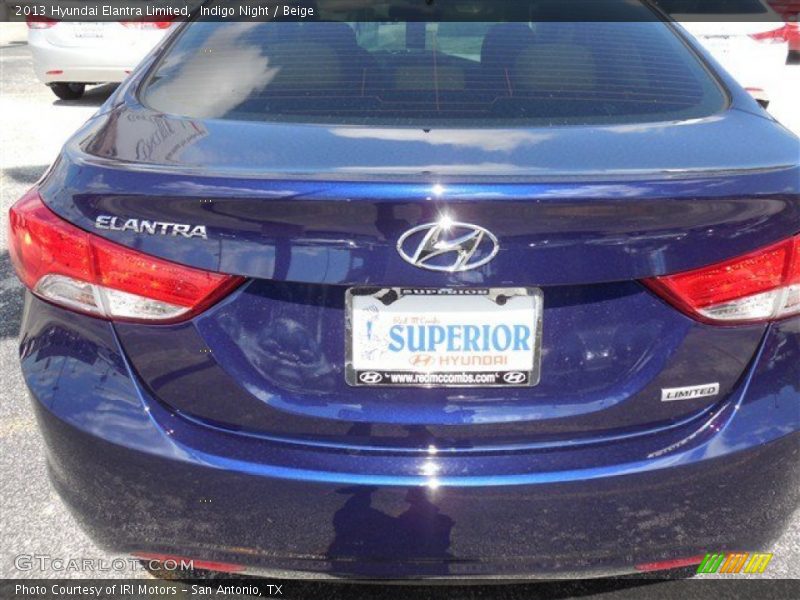 Indigo Night / Beige 2013 Hyundai Elantra Limited