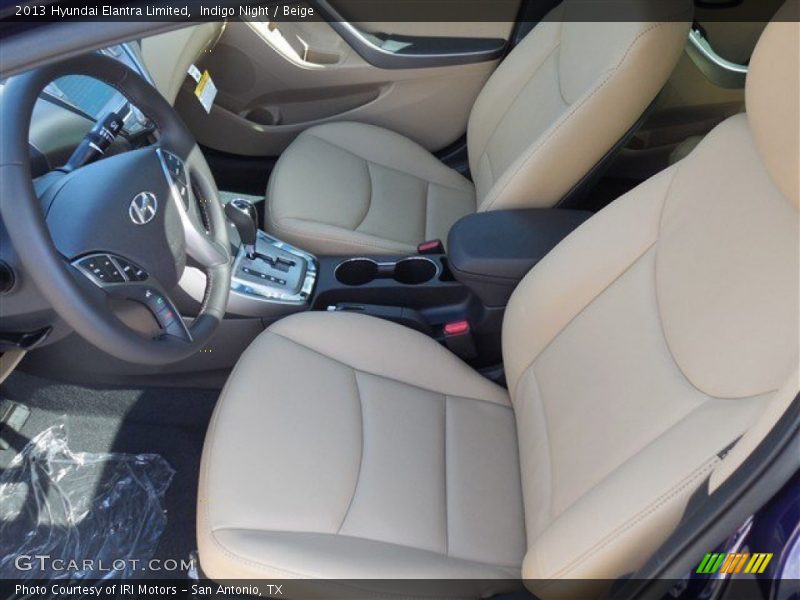 Indigo Night / Beige 2013 Hyundai Elantra Limited