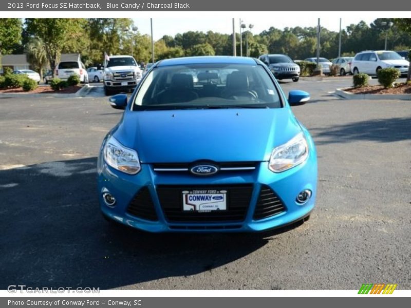 Blue Candy / Charcoal Black 2013 Ford Focus SE Hatchback