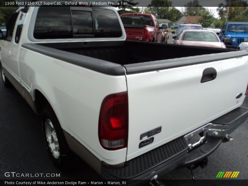 Oxford White / Medium Prairie Tan 1998 Ford F150 XLT SuperCab