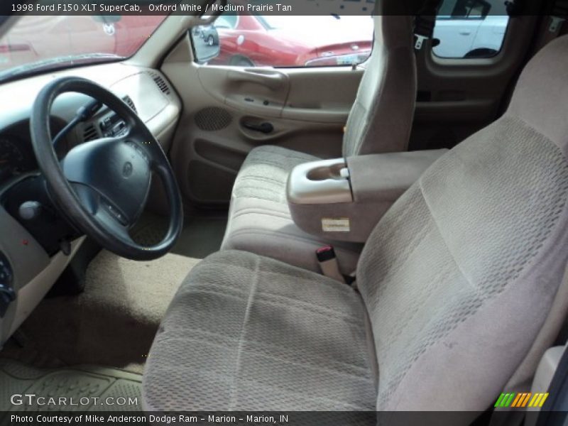 Oxford White / Medium Prairie Tan 1998 Ford F150 XLT SuperCab