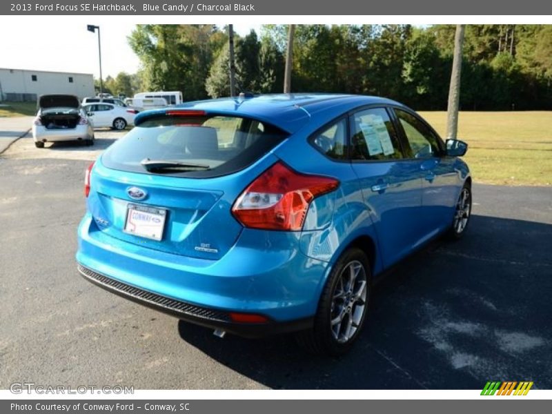 Blue Candy / Charcoal Black 2013 Ford Focus SE Hatchback