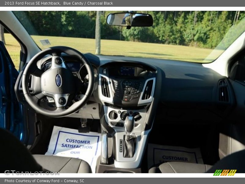 Blue Candy / Charcoal Black 2013 Ford Focus SE Hatchback