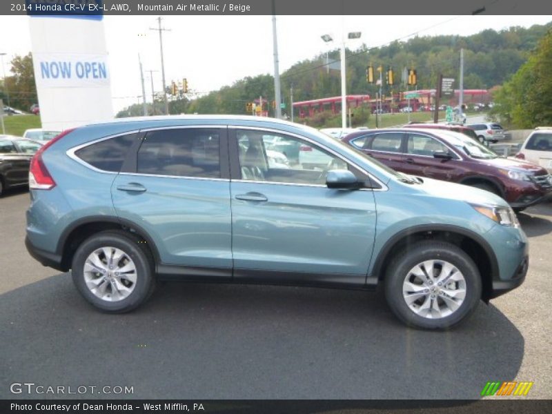 Mountain Air Metallic / Beige 2014 Honda CR-V EX-L AWD