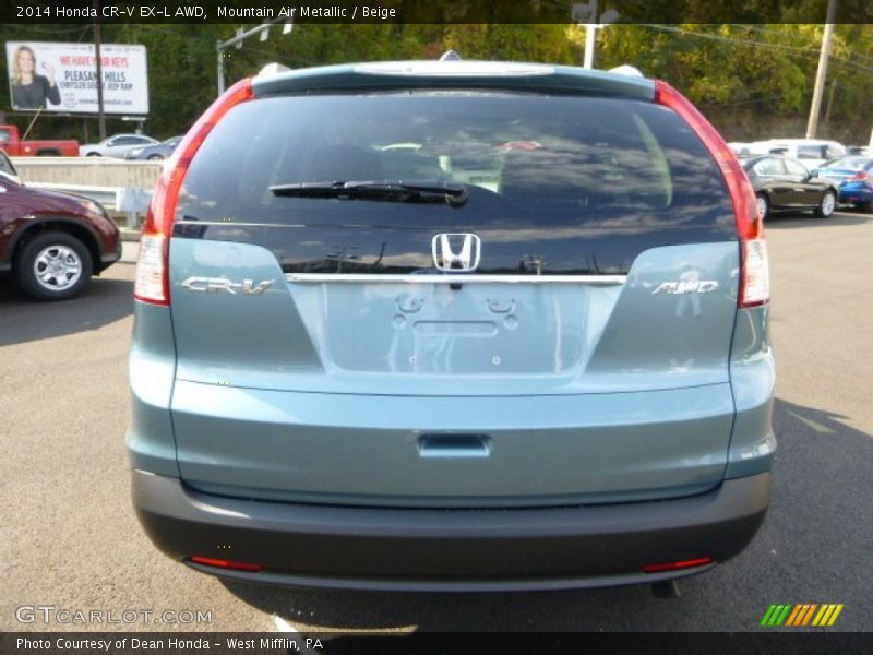Mountain Air Metallic / Beige 2014 Honda CR-V EX-L AWD