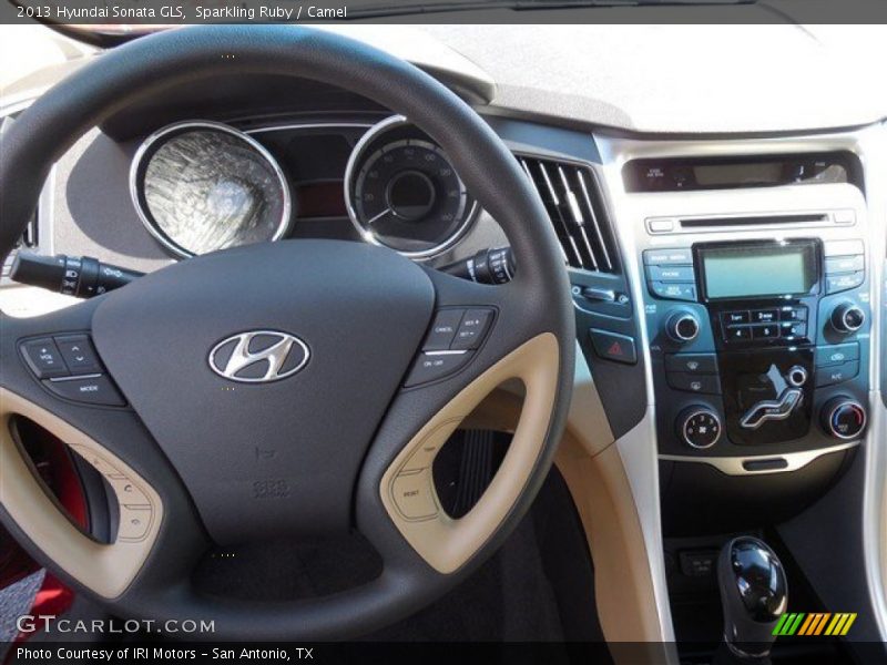 Sparkling Ruby / Camel 2013 Hyundai Sonata GLS