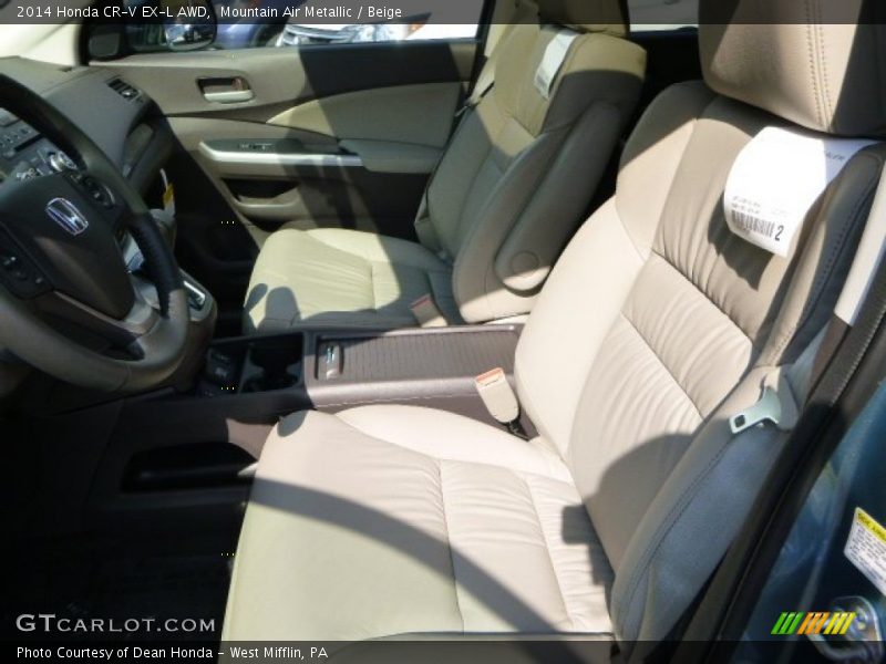 Mountain Air Metallic / Beige 2014 Honda CR-V EX-L AWD