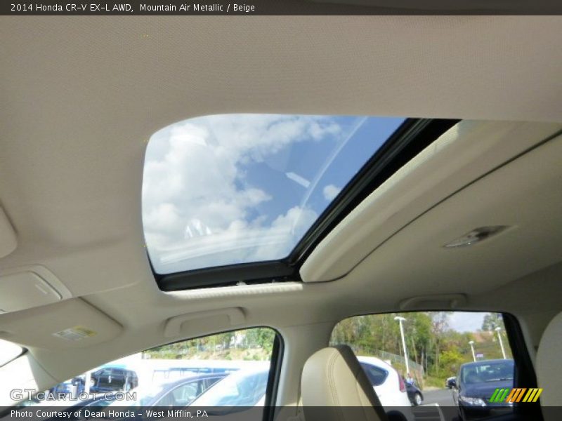 Mountain Air Metallic / Beige 2014 Honda CR-V EX-L AWD