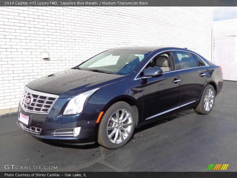Sapphire Blue Metallic / Medium Titanium/Jet Black 2014 Cadillac XTS Luxury FWD
