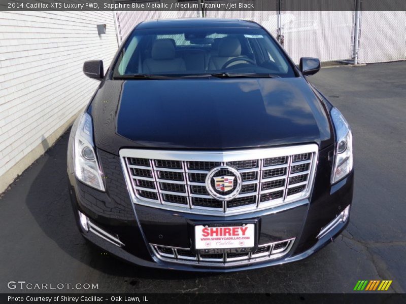 Sapphire Blue Metallic / Medium Titanium/Jet Black 2014 Cadillac XTS Luxury FWD