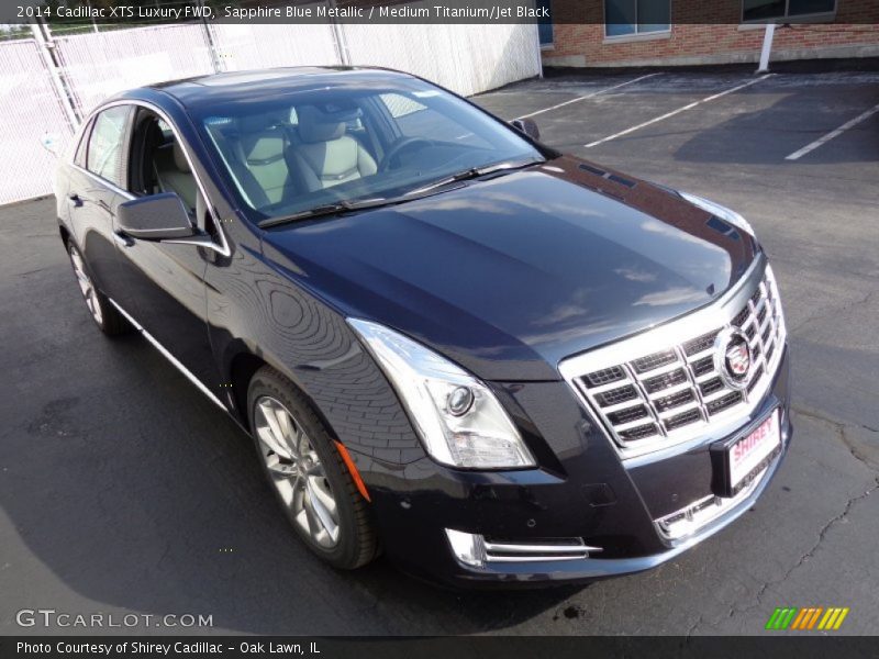 Sapphire Blue Metallic / Medium Titanium/Jet Black 2014 Cadillac XTS Luxury FWD