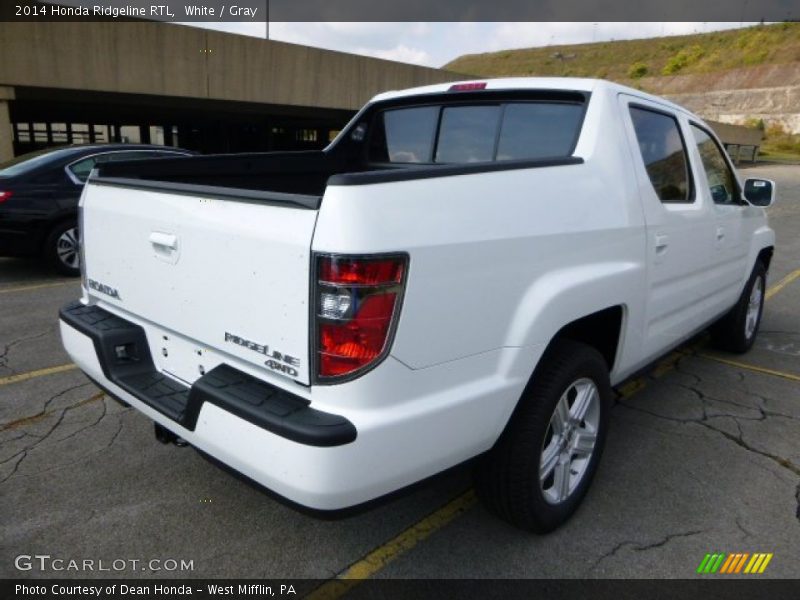 White / Gray 2014 Honda Ridgeline RTL