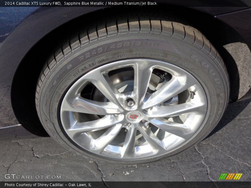 Sapphire Blue Metallic / Medium Titanium/Jet Black 2014 Cadillac XTS Luxury FWD