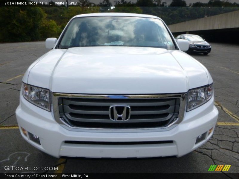 White / Gray 2014 Honda Ridgeline RTL