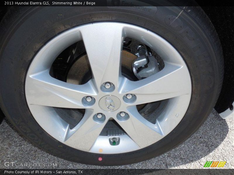 Shimmering White / Beige 2013 Hyundai Elantra GLS