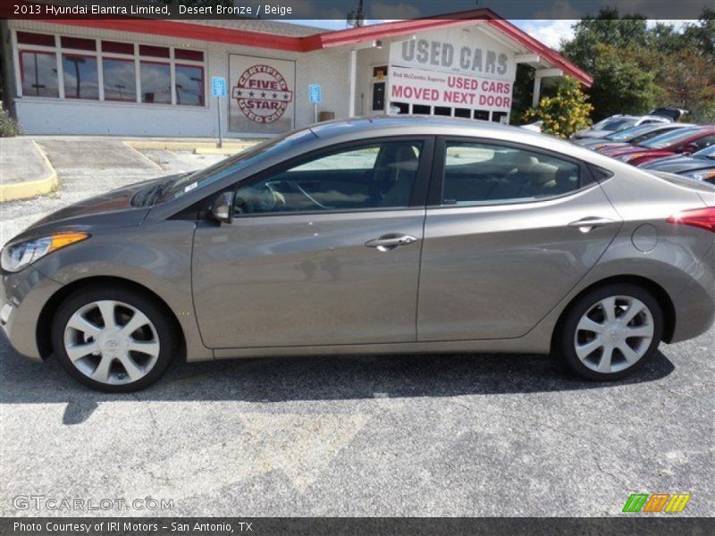 Desert Bronze / Beige 2013 Hyundai Elantra Limited