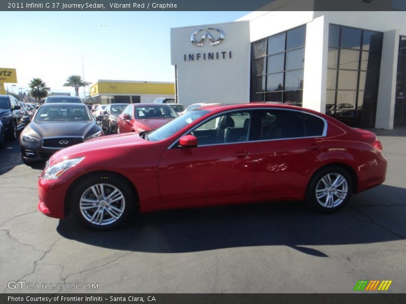 Vibrant Red / Graphite 2011 Infiniti G 37 Journey Sedan