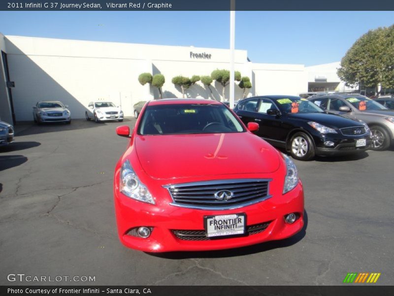 Vibrant Red / Graphite 2011 Infiniti G 37 Journey Sedan