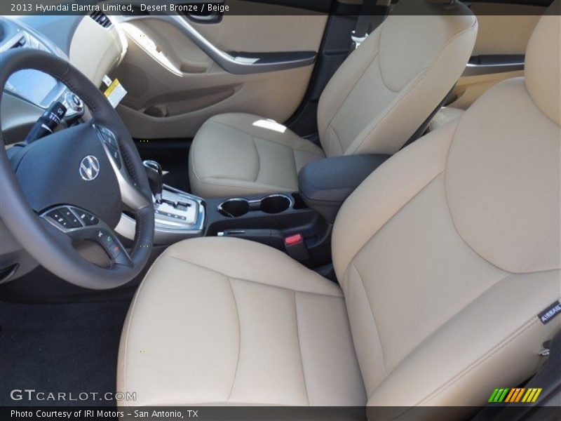 Desert Bronze / Beige 2013 Hyundai Elantra Limited