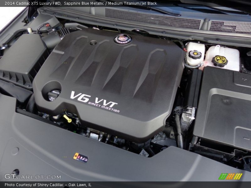 Sapphire Blue Metallic / Medium Titanium/Jet Black 2014 Cadillac XTS Luxury FWD