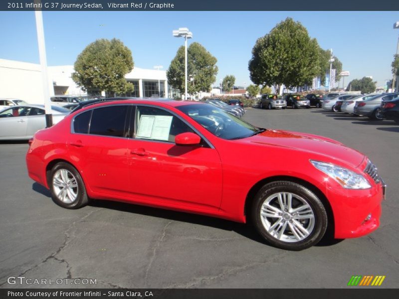 Vibrant Red / Graphite 2011 Infiniti G 37 Journey Sedan