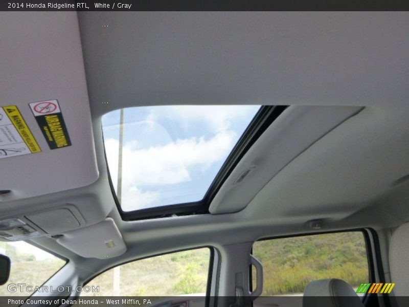 White / Gray 2014 Honda Ridgeline RTL
