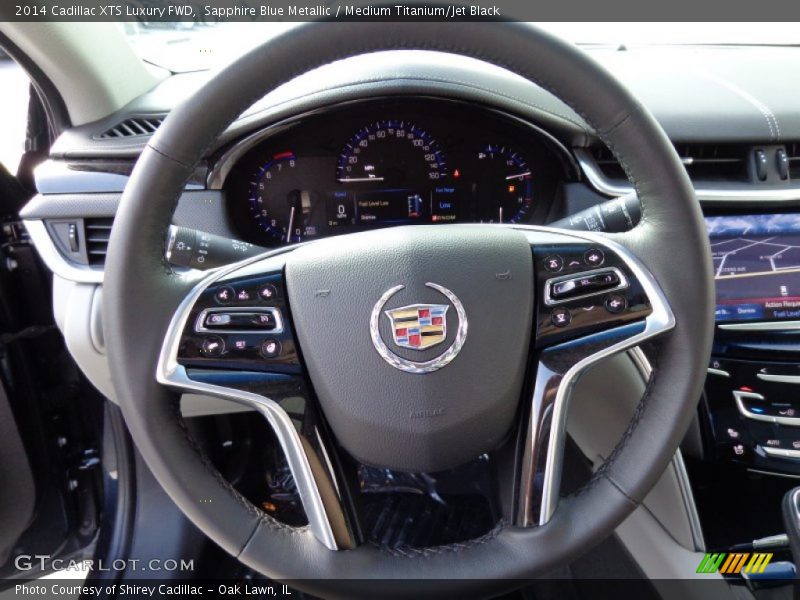 Sapphire Blue Metallic / Medium Titanium/Jet Black 2014 Cadillac XTS Luxury FWD