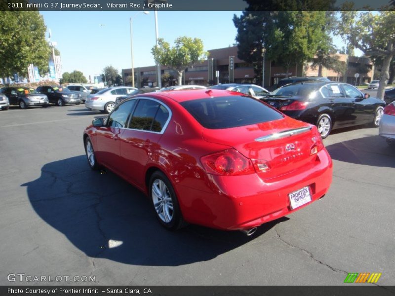 Vibrant Red / Graphite 2011 Infiniti G 37 Journey Sedan