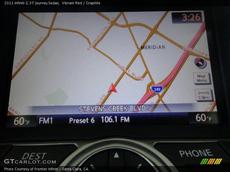 Vibrant Red / Graphite 2011 Infiniti G 37 Journey Sedan