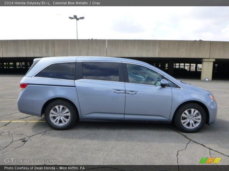 Celestial Blue Metallic / Gray 2014 Honda Odyssey EX-L