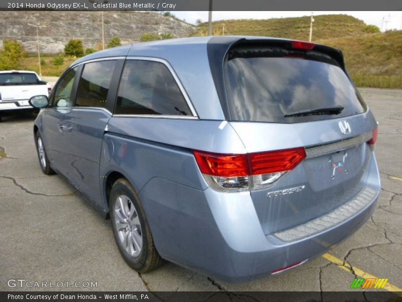 Celestial Blue Metallic / Gray 2014 Honda Odyssey EX-L