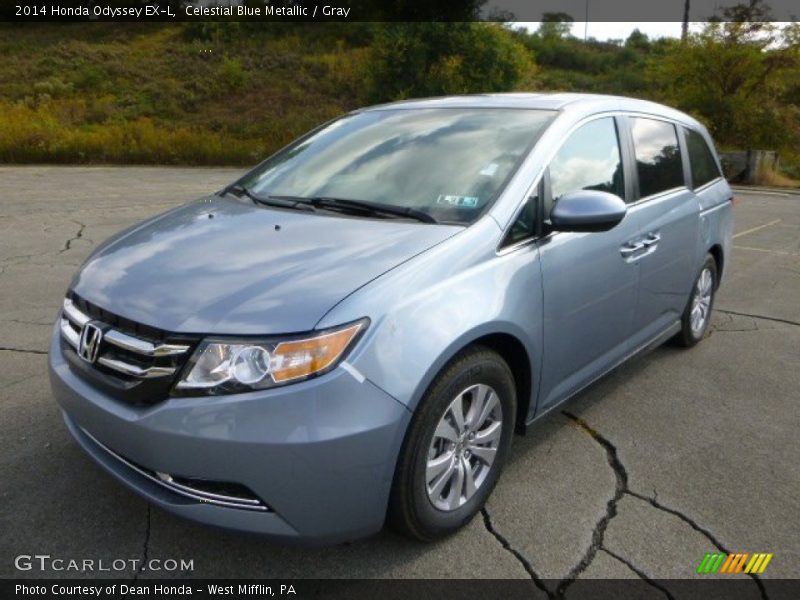 Celestial Blue Metallic / Gray 2014 Honda Odyssey EX-L