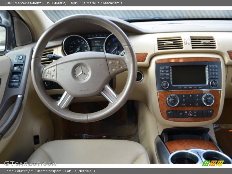 Capri Blue Metallic / Macadamia 2008 Mercedes-Benz R 350 4Matic
