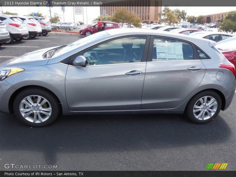 Titanium Gray Metallic / Black 2013 Hyundai Elantra GT