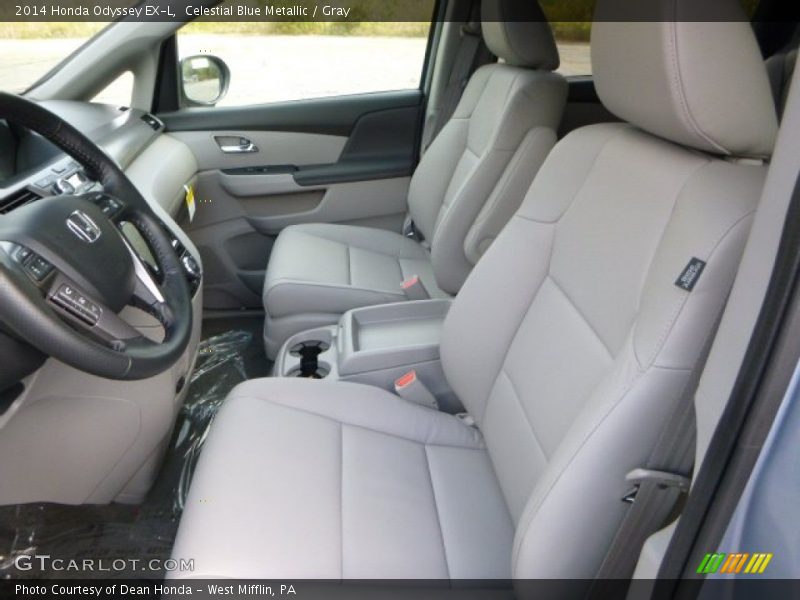 Celestial Blue Metallic / Gray 2014 Honda Odyssey EX-L