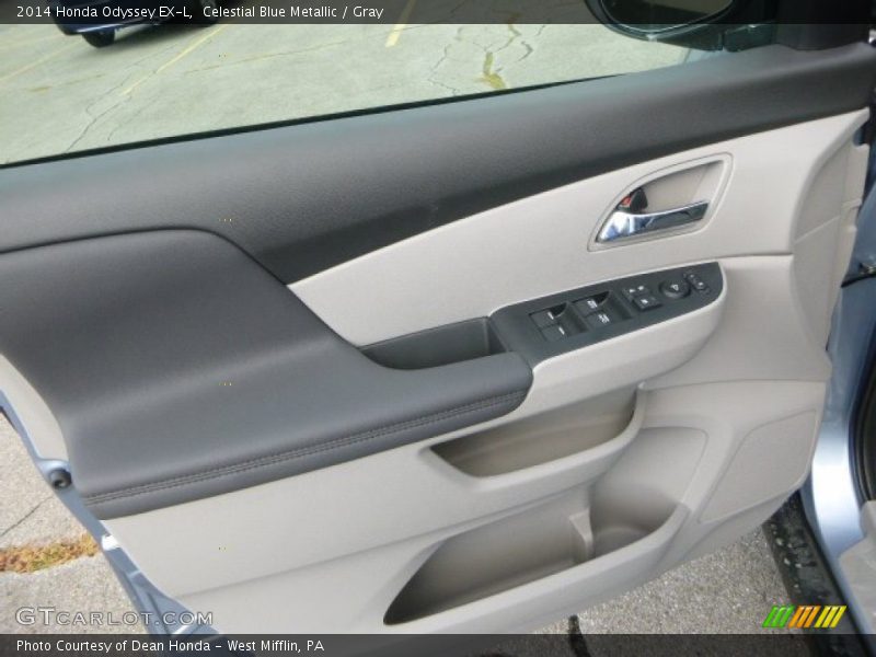 Celestial Blue Metallic / Gray 2014 Honda Odyssey EX-L
