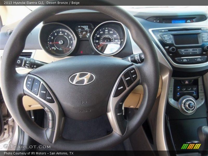 Desert Bronze / Beige 2013 Hyundai Elantra GLS