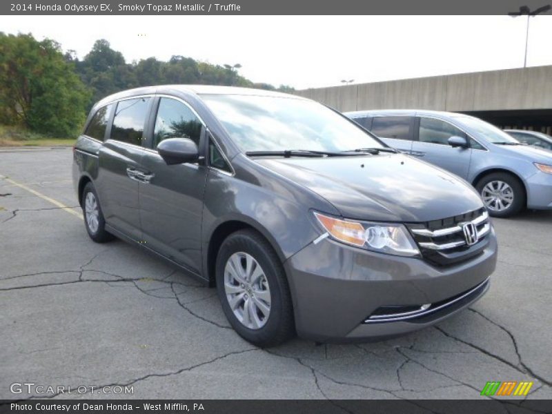 Smoky Topaz Metallic / Truffle 2014 Honda Odyssey EX