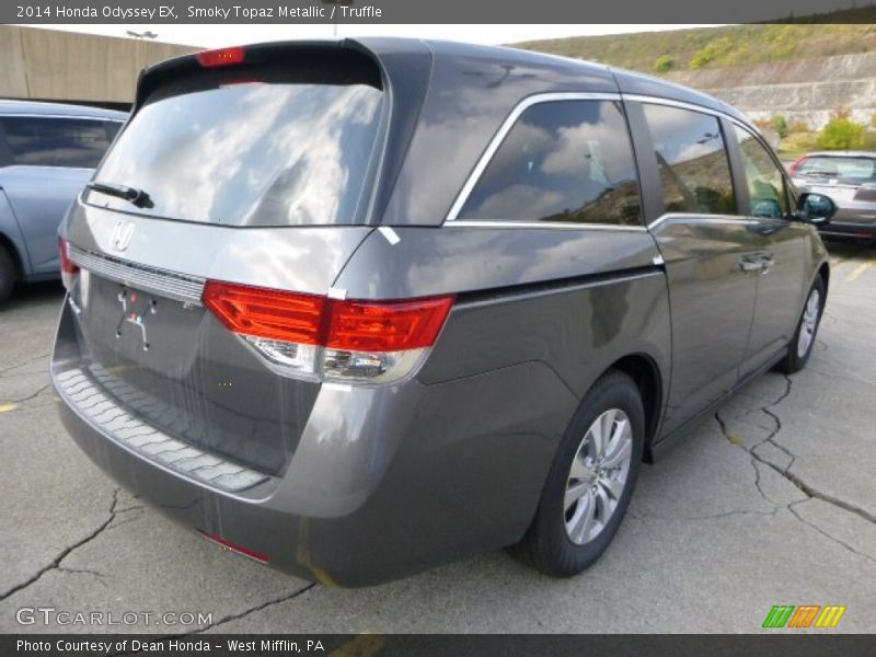 Smoky Topaz Metallic / Truffle 2014 Honda Odyssey EX