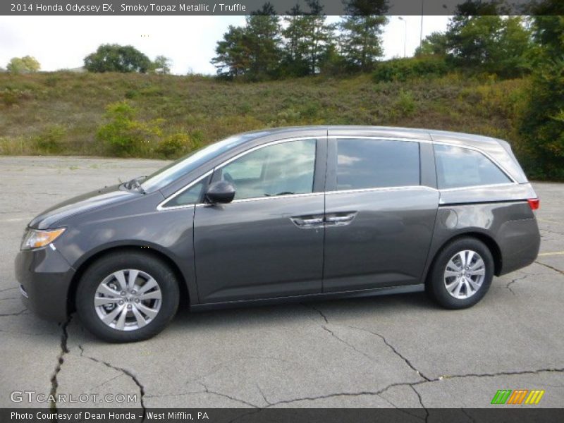 Smoky Topaz Metallic / Truffle 2014 Honda Odyssey EX