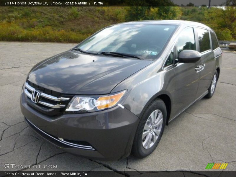 Smoky Topaz Metallic / Truffle 2014 Honda Odyssey EX
