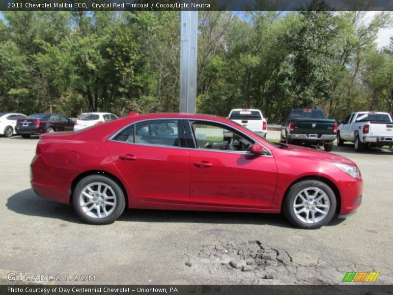 Crystal Red Tintcoat / Cocoa/Light Neutral 2013 Chevrolet Malibu ECO
