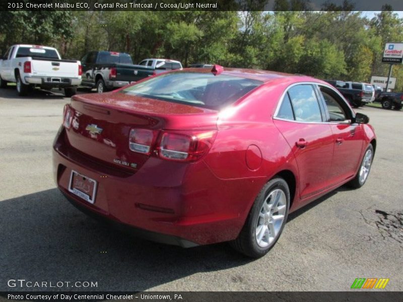 Crystal Red Tintcoat / Cocoa/Light Neutral 2013 Chevrolet Malibu ECO