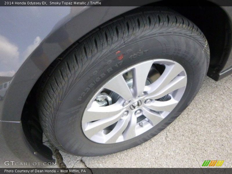 Smoky Topaz Metallic / Truffle 2014 Honda Odyssey EX