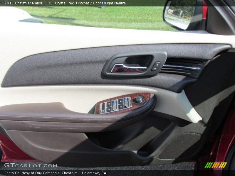Crystal Red Tintcoat / Cocoa/Light Neutral 2013 Chevrolet Malibu ECO